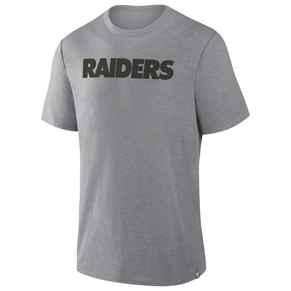 Las Vegas Raiders Pass Rush Tri-Blend T-Shirt - Heather Gray - Fanatics