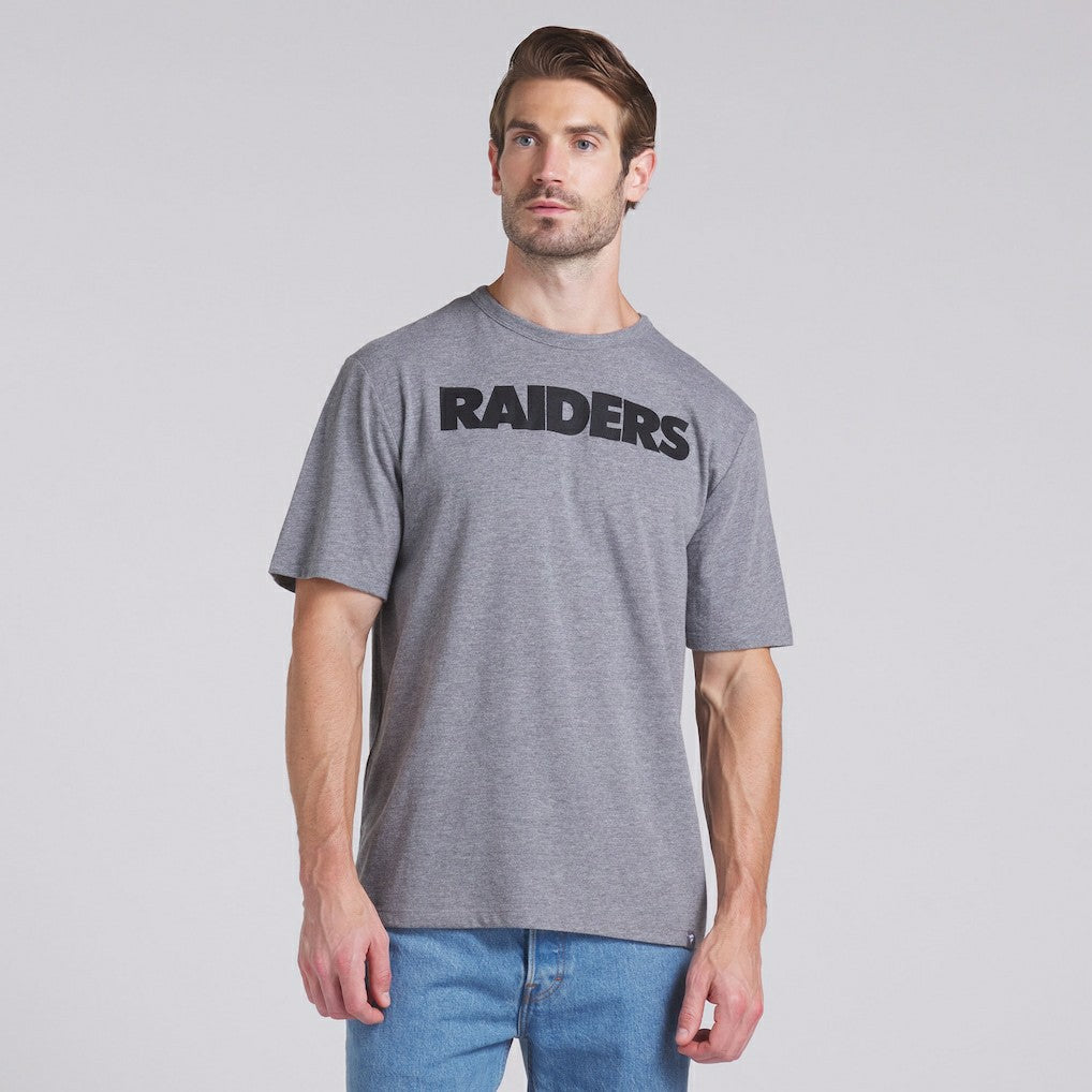 Las Vegas Raiders Pass Rush Tri-Blend T-Shirt - Heather Gray - Fanatics