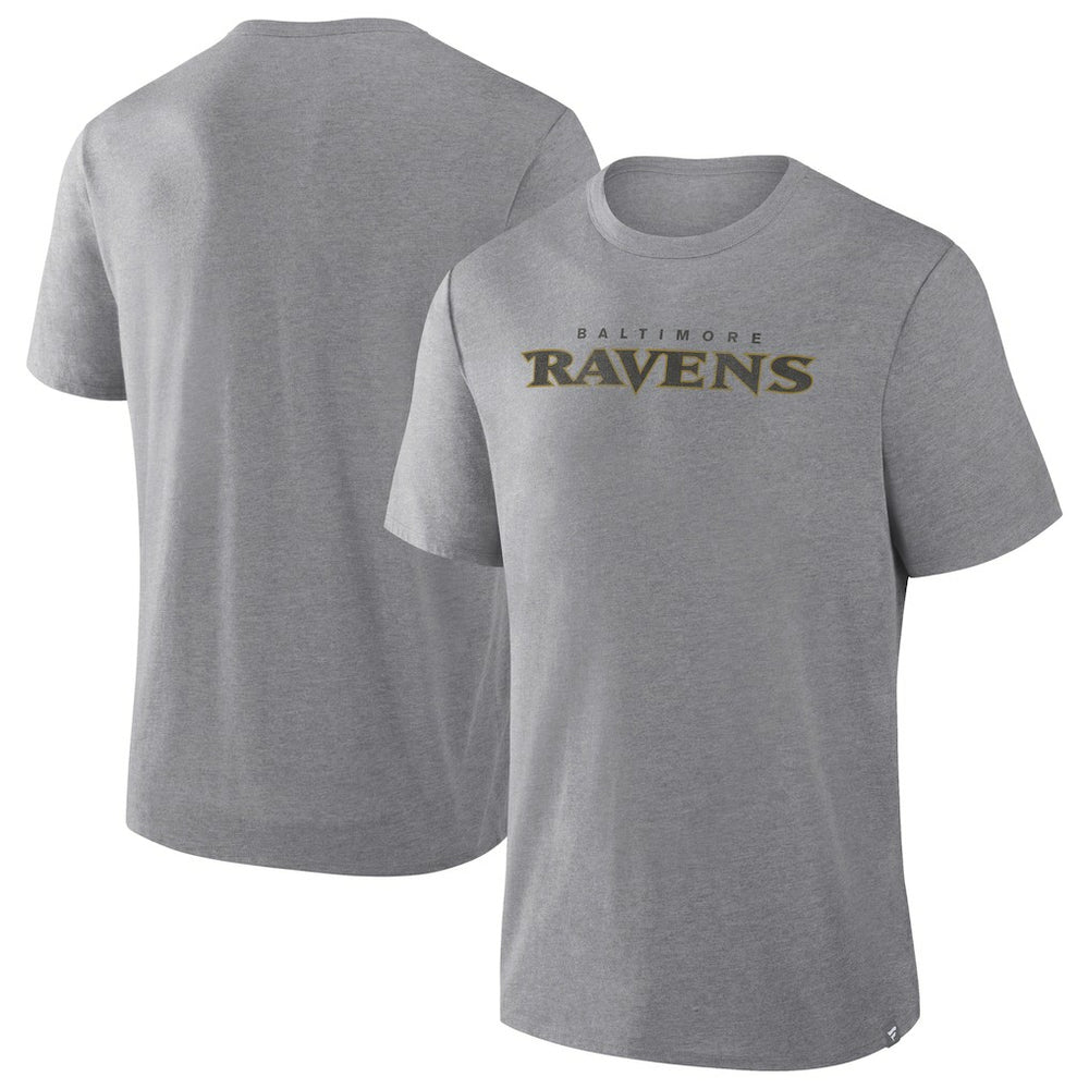 Baltimore Ravens Pass Rush Tri-Blend T-Shirt - Heather Gray - Fanatics