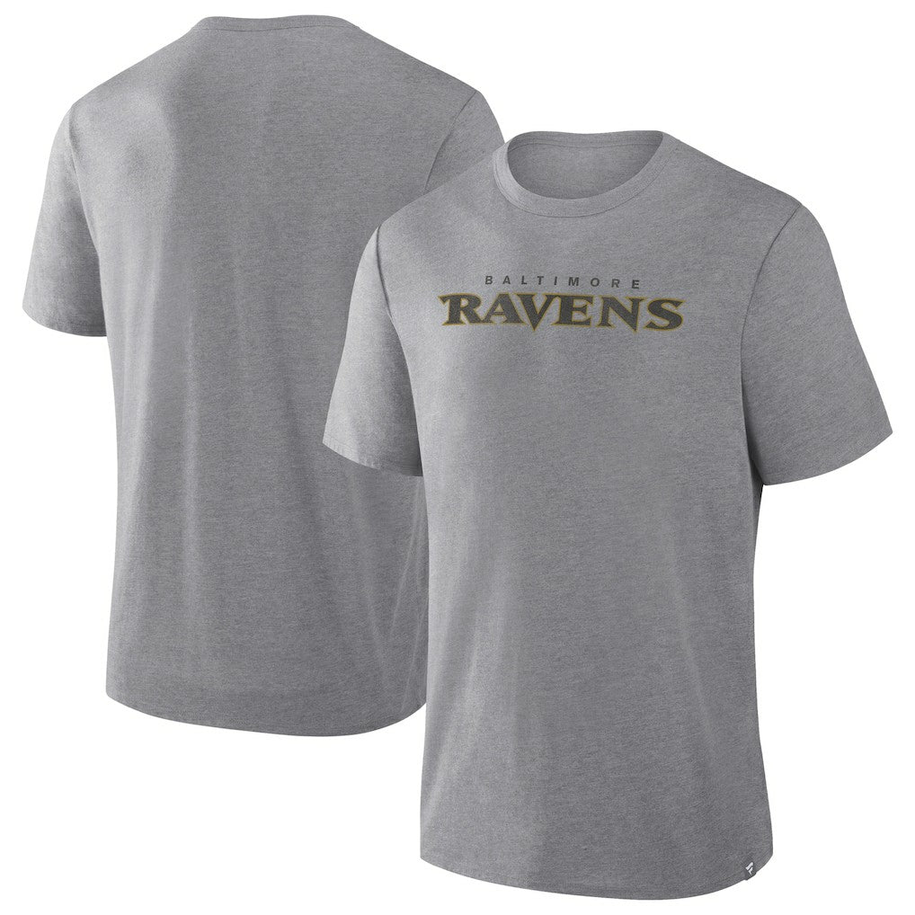 Baltimore Ravens Pass Rush Tri-Blend T-Shirt - Heather Gray - Fanatics