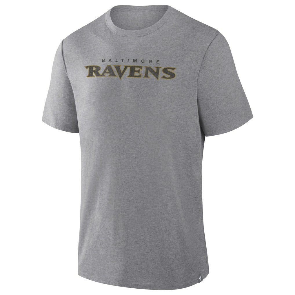 Baltimore Ravens Pass Rush Tri-Blend T-Shirt - Heather Gray - Fanatics