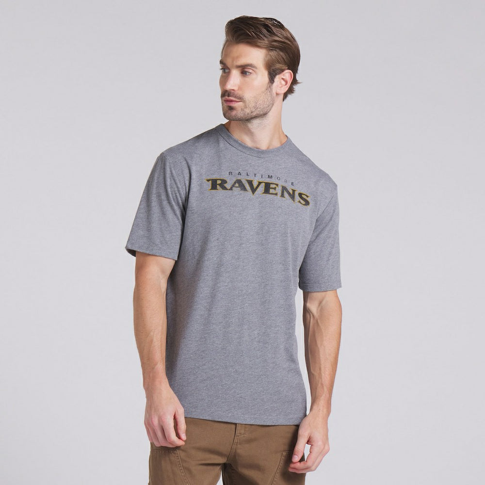 Baltimore Ravens Pass Rush Tri-Blend T-Shirt - Heather Gray - Fanatics