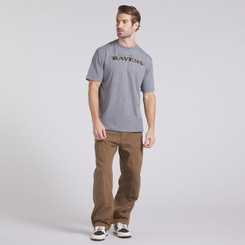 Baltimore Ravens Pass Rush Tri-Blend T-Shirt - Heather Gray - Fanatics