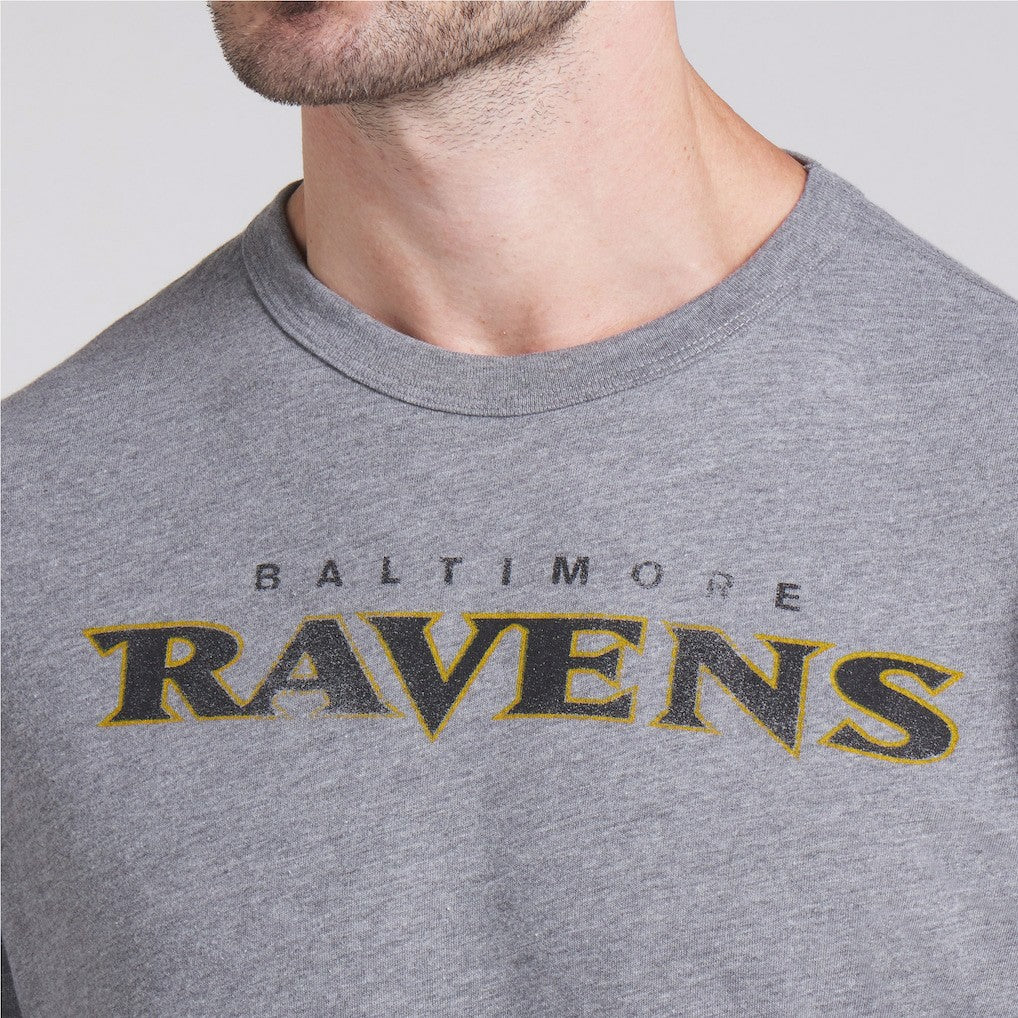 Baltimore Ravens Pass Rush Tri-Blend T-Shirt - Heather Gray - Fanatics