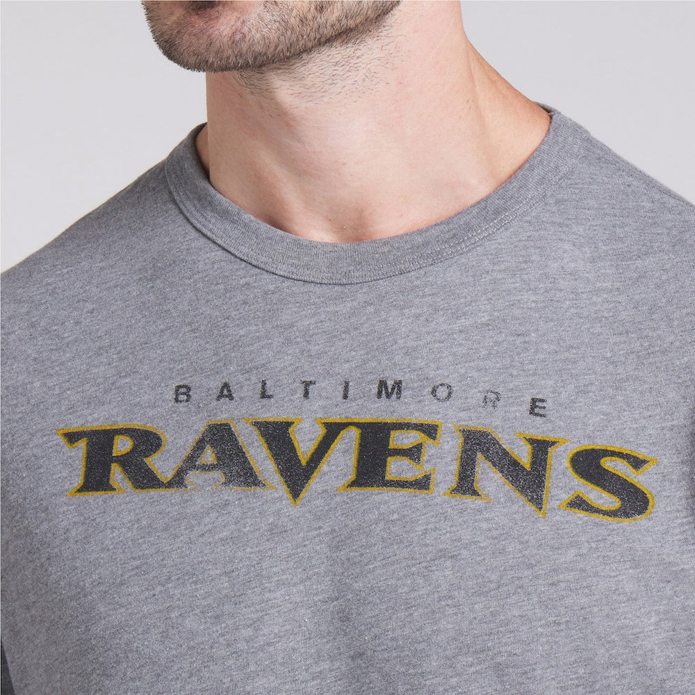 Baltimore Ravens Pass Rush Tri-Blend T-Shirt - Heather Gray - Fanatics