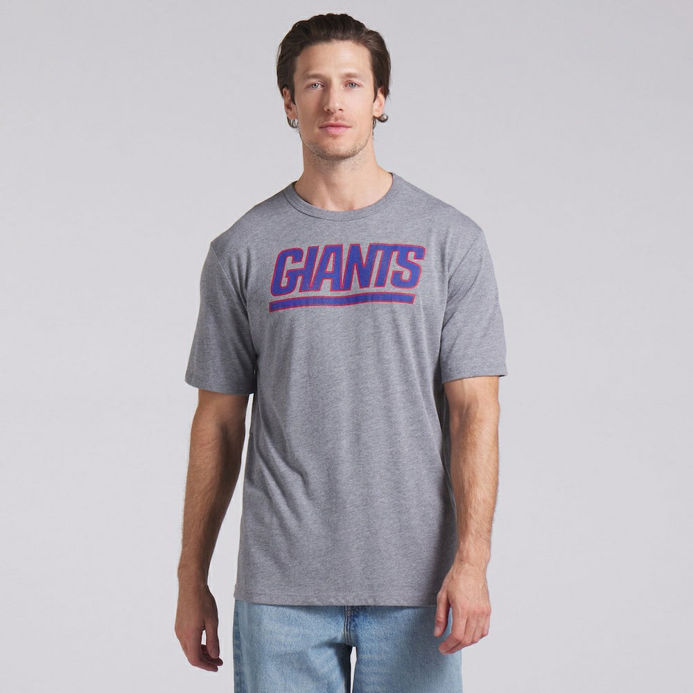 New York Giants Pass Rush Tri-Blend T-Shirt - Heather Gray - Fanatics