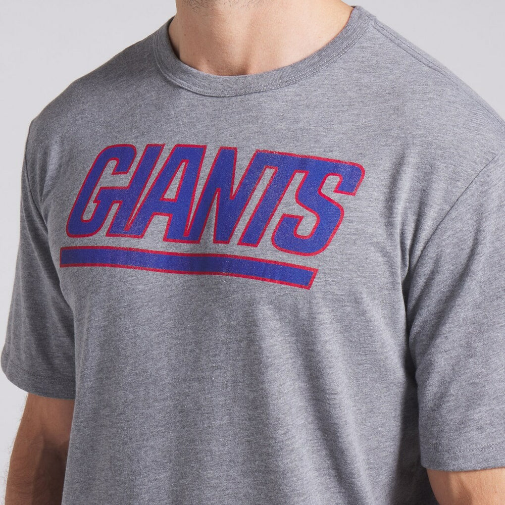 New York Giants Pass Rush Tri-Blend T-Shirt - Heather Gray - Fanatics