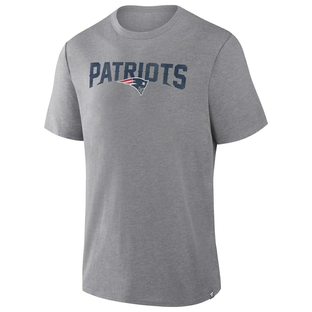 New England Patriots Pass Rush Tri-Blend T-Shirt - Heather Gray - Fanatics