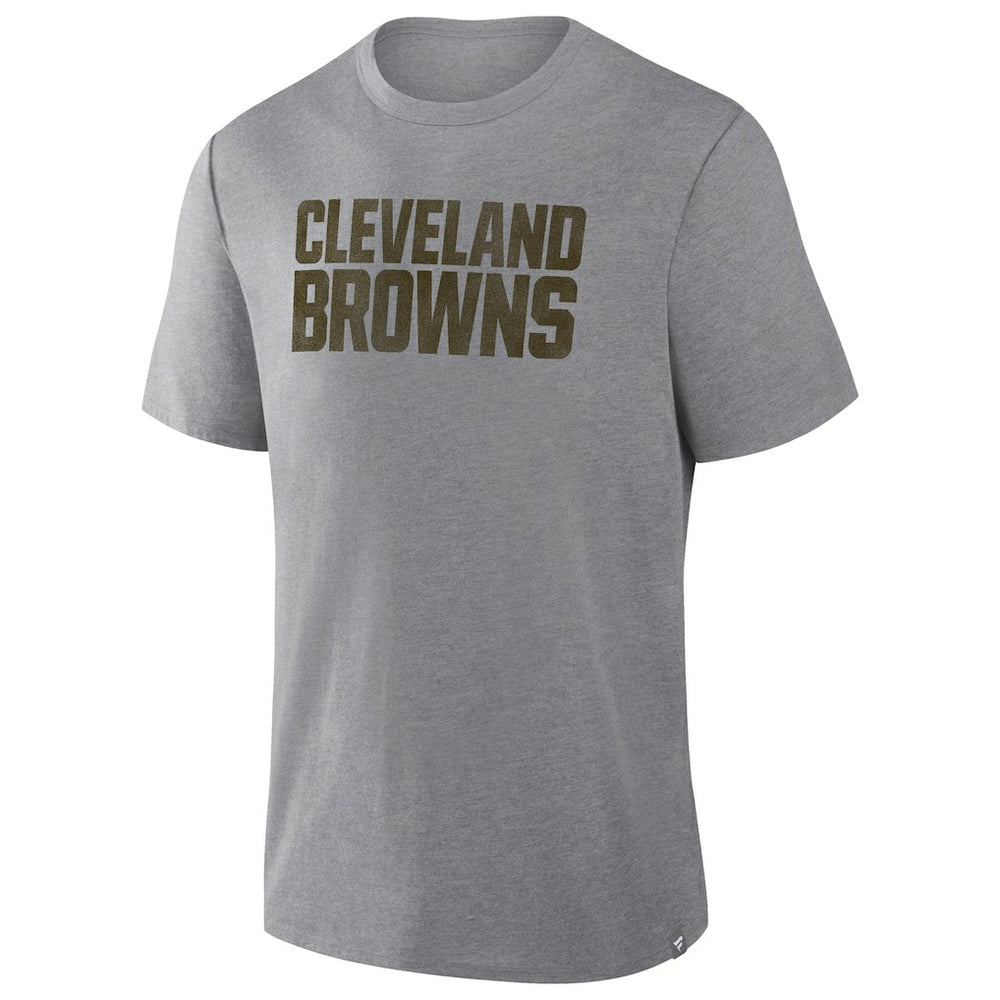 Cleveland Browns Pass Rush Tri-Blend T-Shirt - Heather Gray - Fanatics