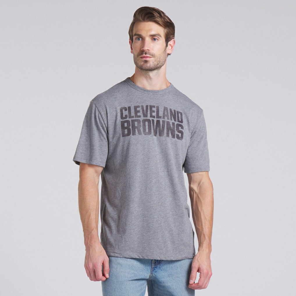 Cleveland Browns Pass Rush Tri-Blend T-Shirt - Heather Gray - Fanatics