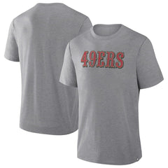San Francisco 49ers Pass Rush Tri-Blend T-Shirt - Heather Gray - Fanatics