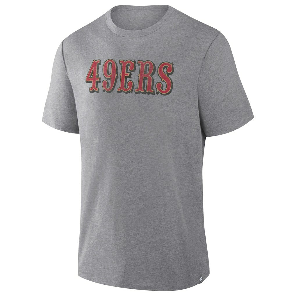 San Francisco 49ers Pass Rush Tri-Blend T-Shirt - Heather Gray - Fanatics