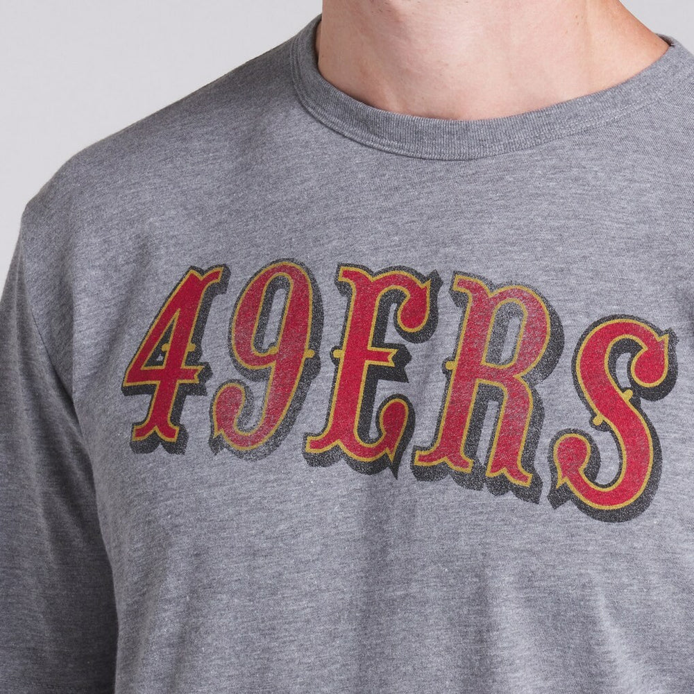 San Francisco 49ers Pass Rush Tri-Blend T-Shirt - Heather Gray - Fanatics