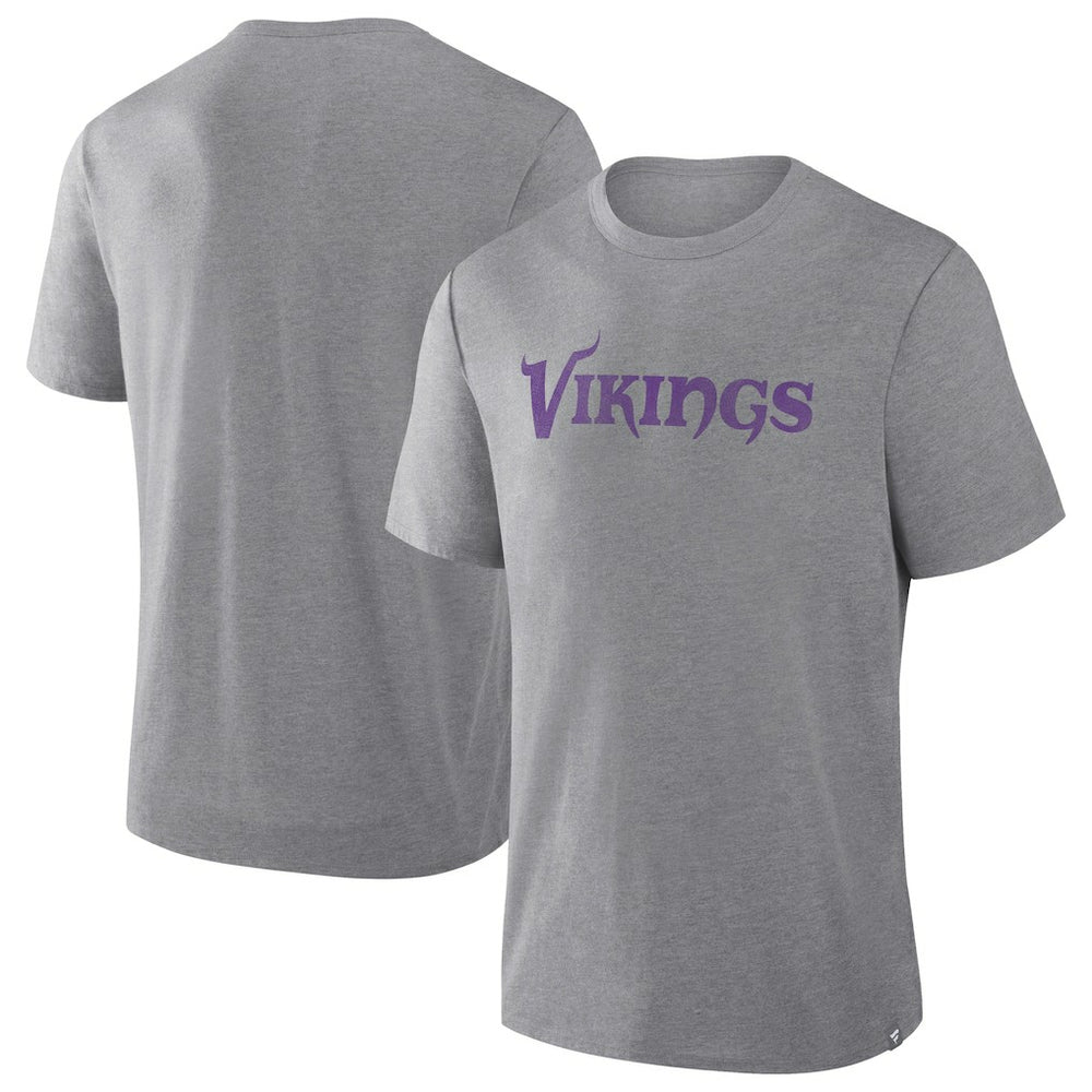 Minnesota Vikings Pass Rush Tri-Blend T-Shirt - Heather Gray - Fanatics