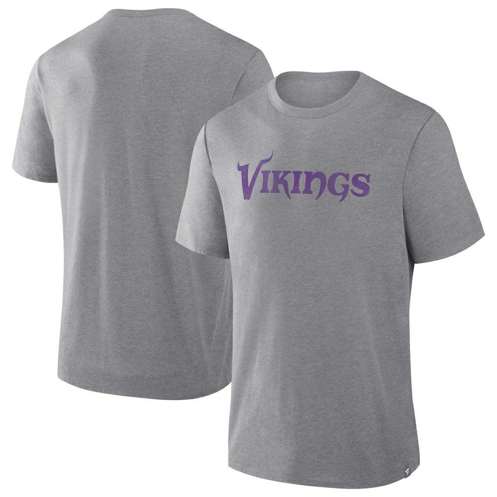Minnesota Vikings Pass Rush Tri-Blend T-Shirt - Heather Gray - Fanatics