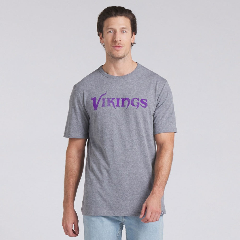 Minnesota Vikings Pass Rush Tri-Blend T-Shirt - Heather Gray - Fanatics