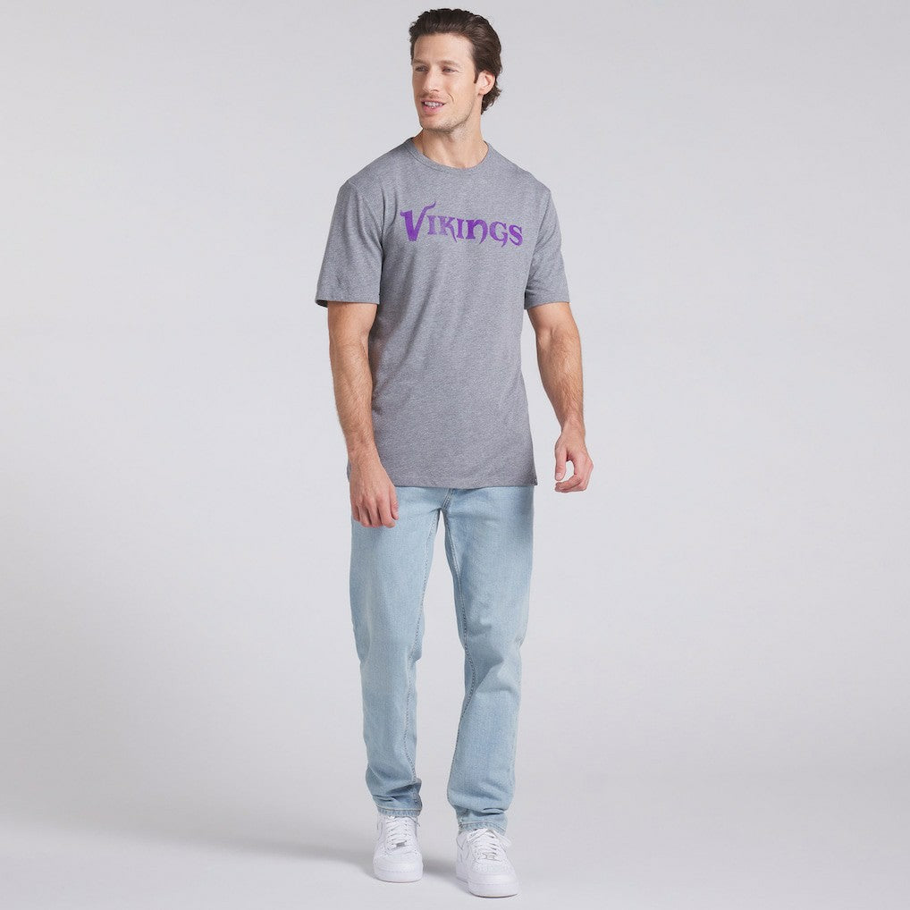 Minnesota Vikings Pass Rush Tri-Blend T-Shirt - Heather Gray - Fanatics