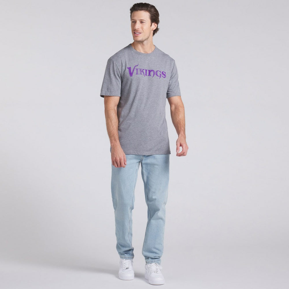 Minnesota Vikings Pass Rush Tri-Blend T-Shirt - Heather Gray - Fanatics