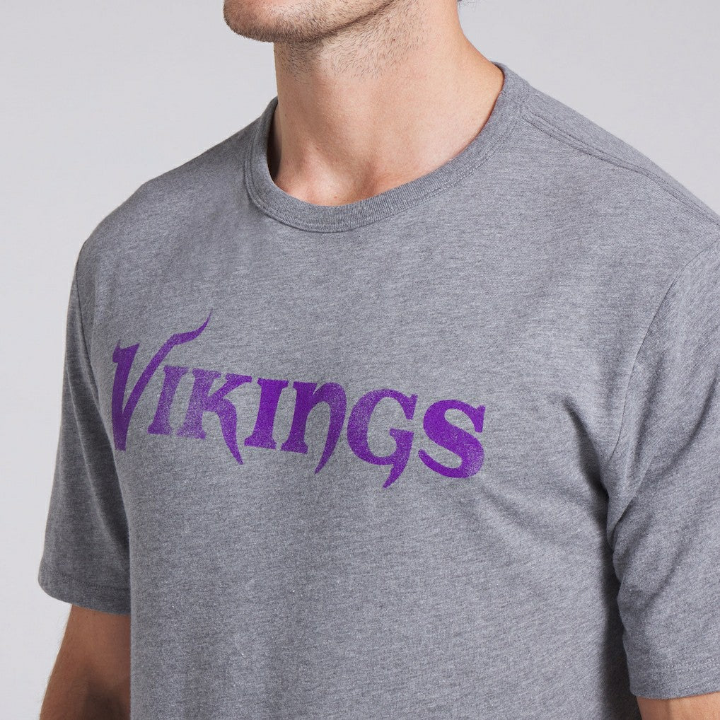 Minnesota Vikings Pass Rush Tri-Blend T-Shirt - Heather Gray - Fanatics