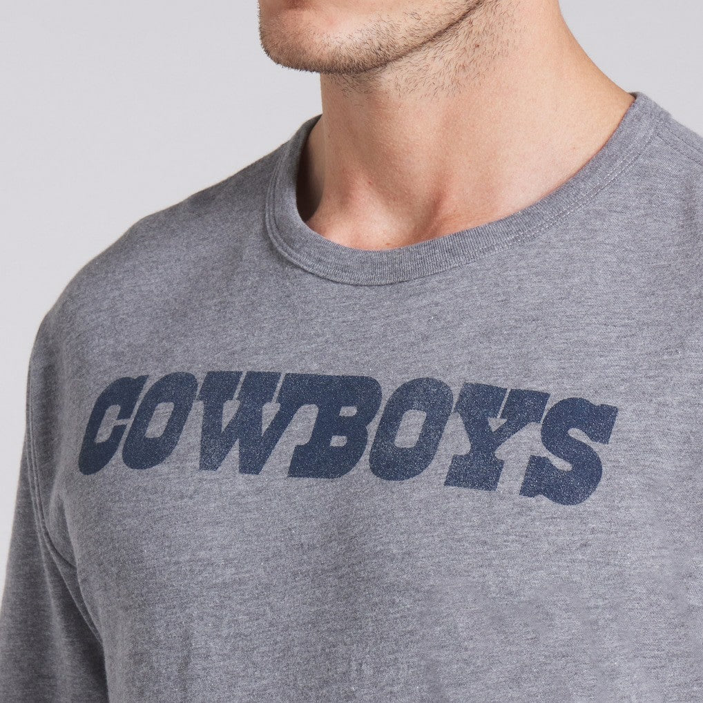 Dallas Cowboys Pass Rush Tri-Blend T-Shirt - Heather Gray - Fanatics