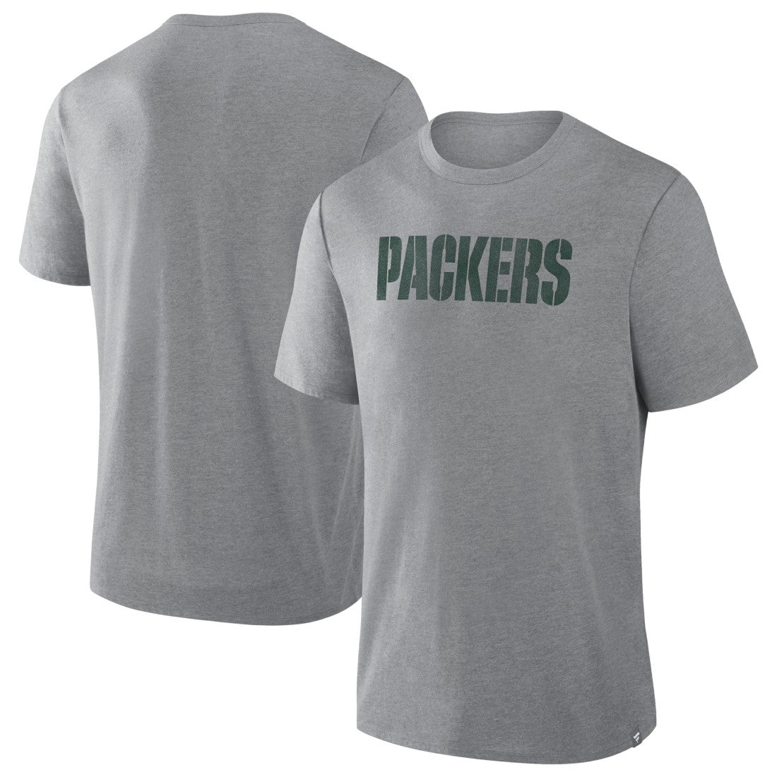 Green Bay Packers Pass Rush Tri-Blend T-Shirt - Heather Gray - Fanatics