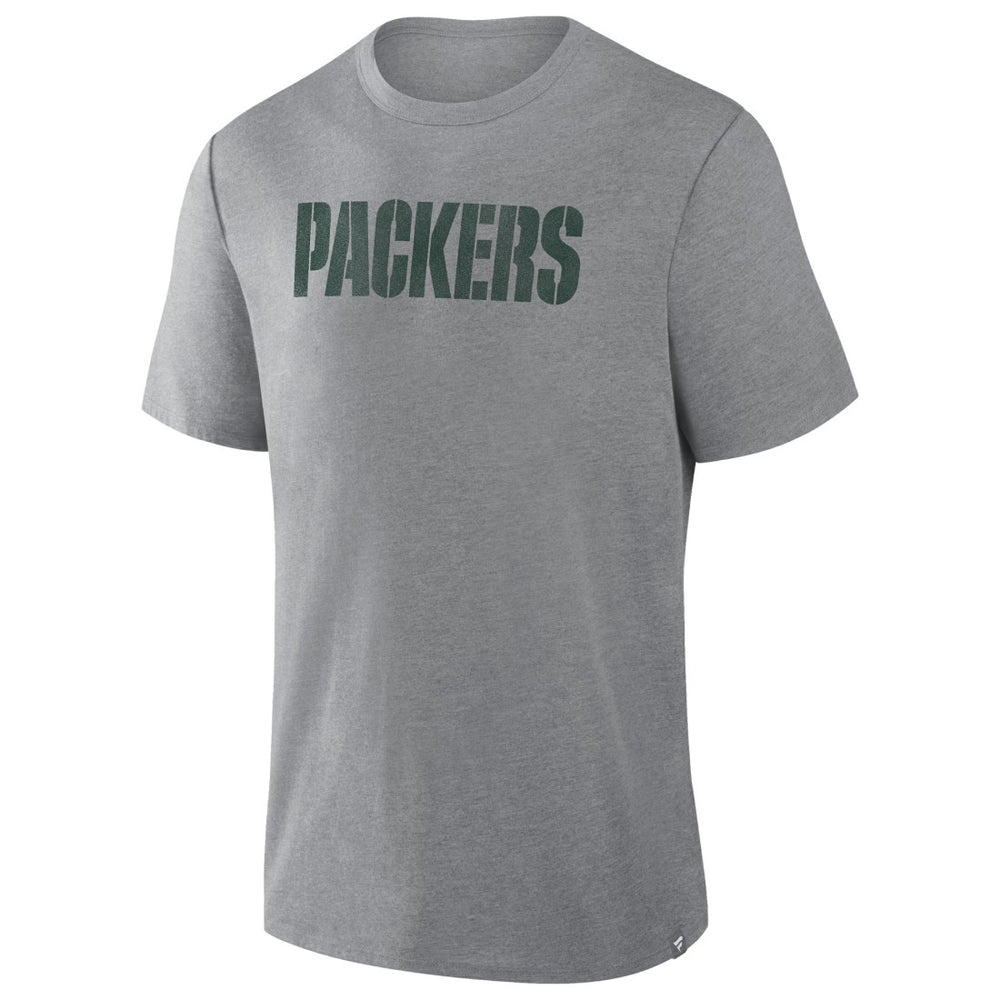 Green Bay Packers Pass Rush Tri-Blend T-Shirt - Heather Gray - Fanatics