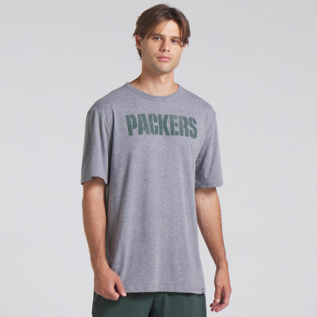 Green Bay Packers Pass Rush Tri-Blend T-Shirt - Heather Gray - Fanatics