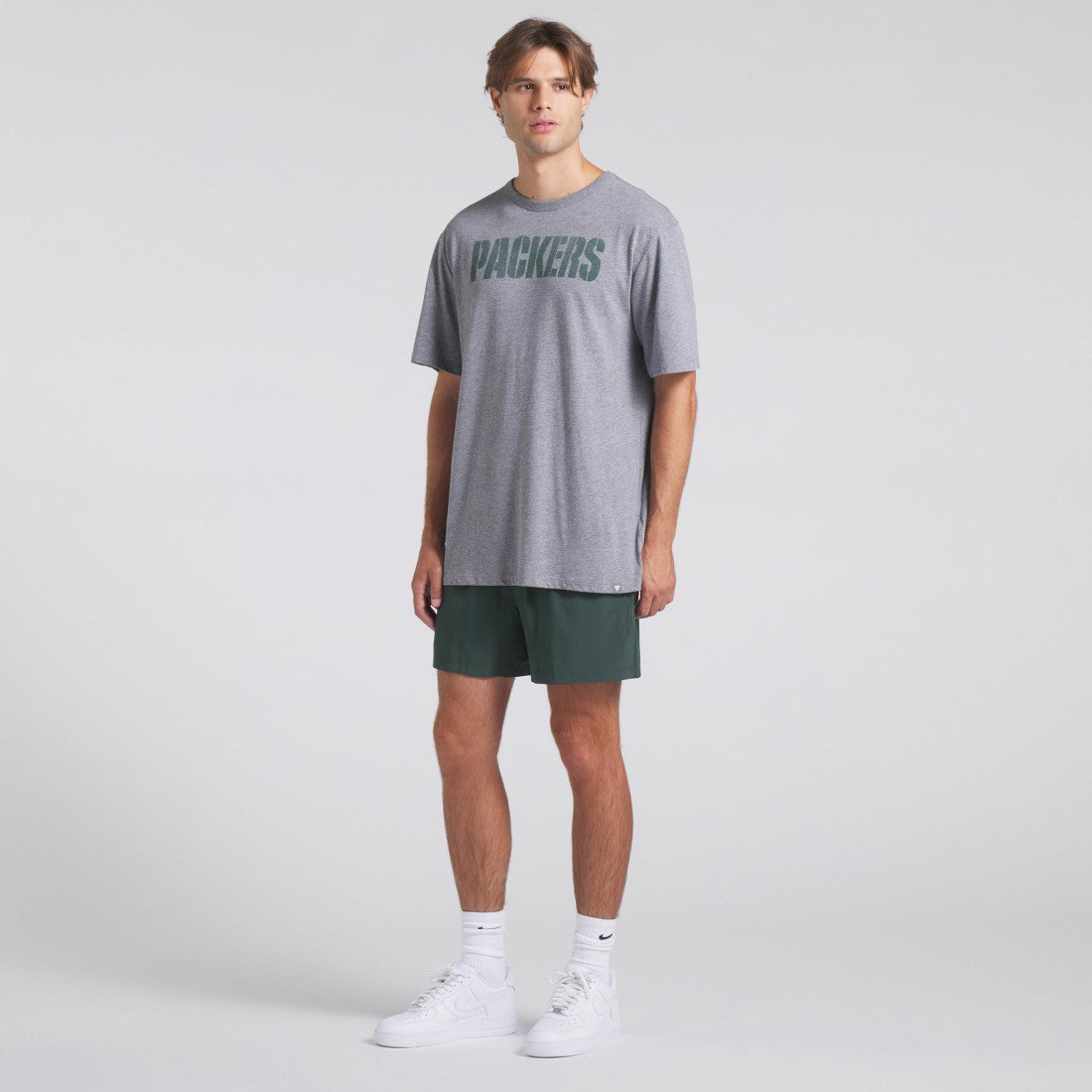 Green Bay Packers Pass Rush Tri-Blend T-Shirt - Heather Gray - Fanatics