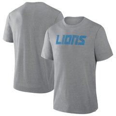 Detroit Lions Pass Rush Tri-Blend T-Shirt - Heather Gray - Fanatics