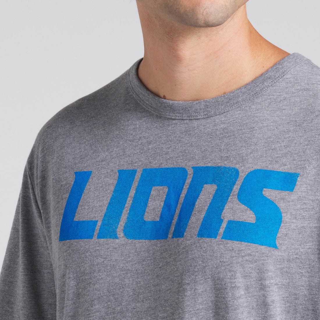Detroit Lions Pass Rush Tri-Blend T-Shirt - Heather Gray - Fanatics