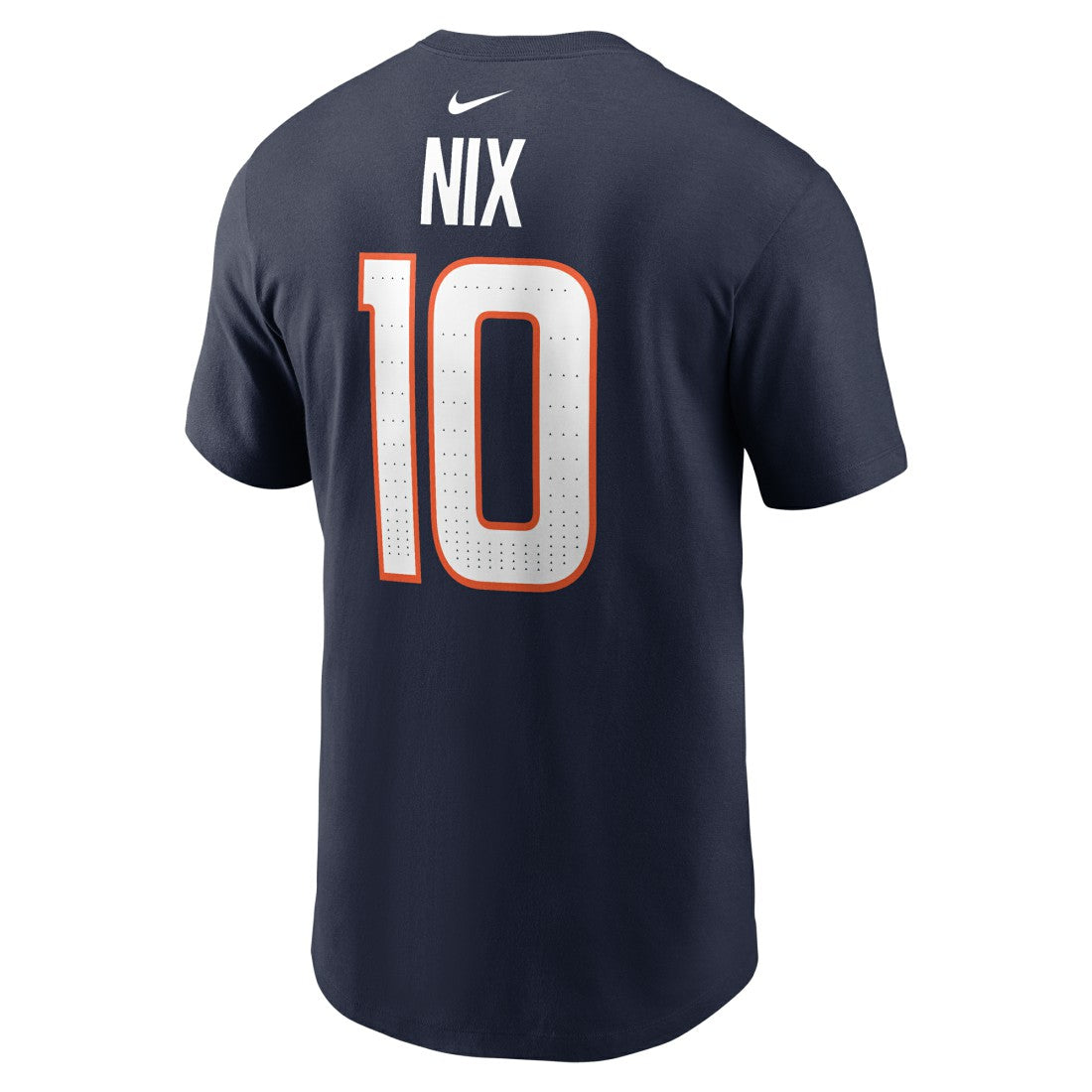 Bo Nix Denver Broncos Player Name & Number T-Shirt - Navy - Nike