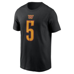 Jayden Daniels Washington Commanders Player Name & Number T-Shirt - Black - Nike