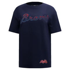 Atlanta Braves Pro Standard Women's Rhinestone Slim Fit T-Shirt Online