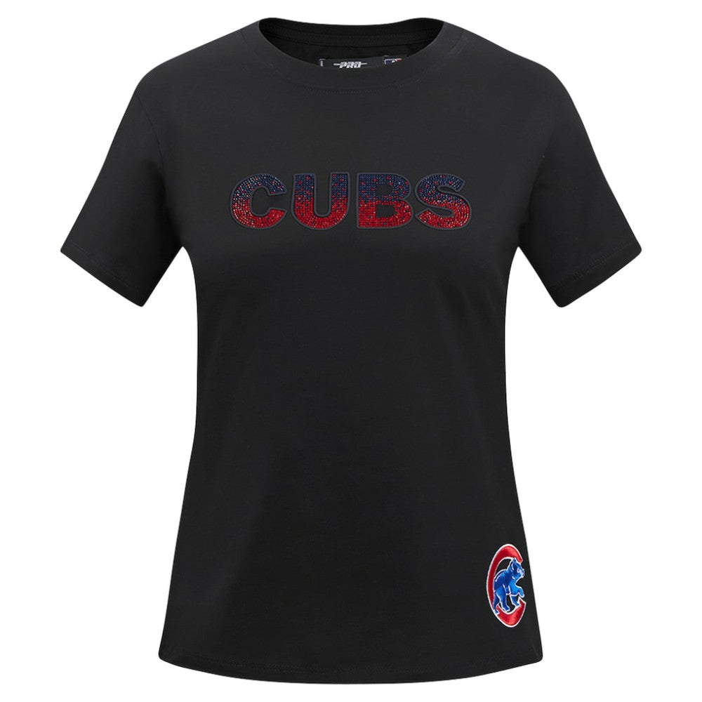 Chicago Cubs Pro Standard Women's Rhinestone Slim Fit T-Shirt Outlet