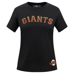 San Francisco Giants Pro Standard Women's Rhinestone Slim Fit T-Shirt Sale