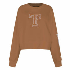 Texas Rangers Pro Standard Women's Paint The City Pullover Cropped Sweatshirt Sale