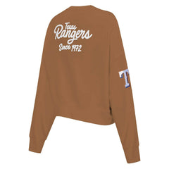 Texas Rangers Pro Standard Women's Paint The City Pullover Cropped Sweatshirt Sale