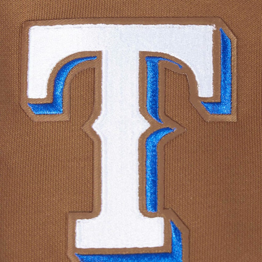 Texas Rangers Pro Standard Women's Paint The City Pullover Cropped Sweatshirt Sale