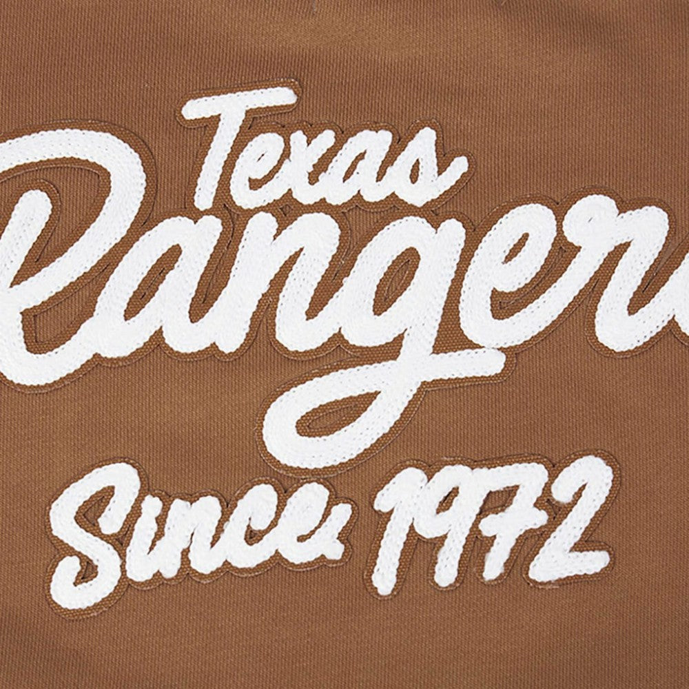Texas Rangers Pro Standard Women's Paint The City Pullover Cropped Sweatshirt Sale
