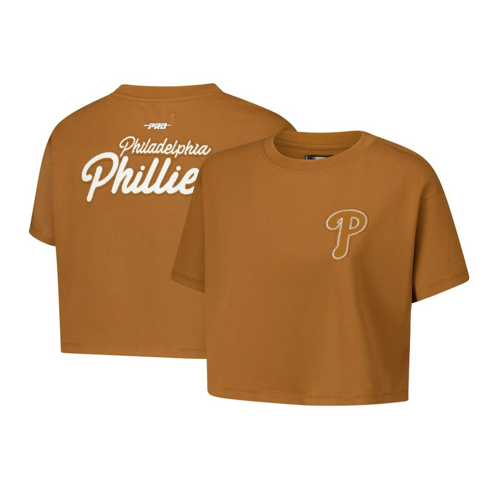 Philadelphia Phillies Pro Standard Women's Paint The City Cropped Boxy T-Shirt Online