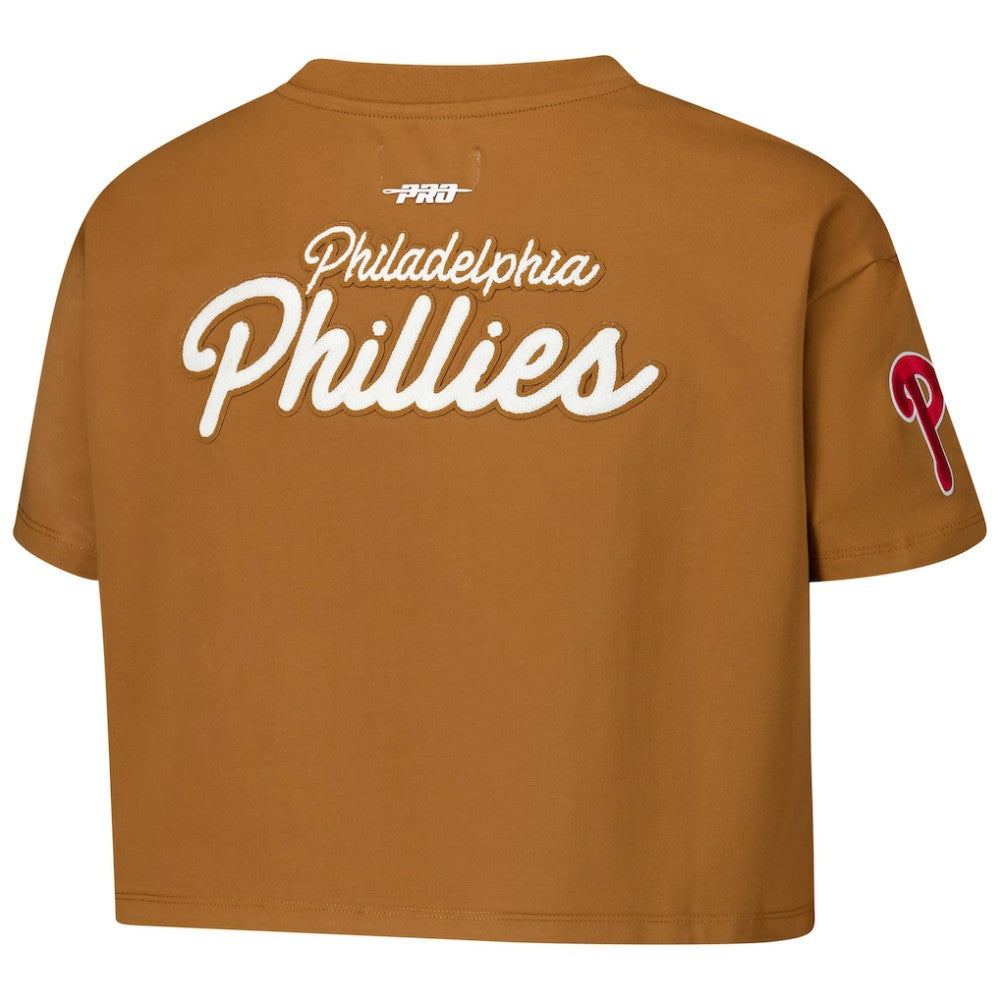Philadelphia Phillies Pro Standard Women's Paint The City Cropped Boxy T-Shirt Online