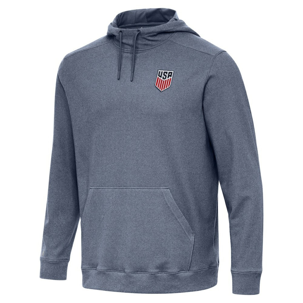 USMNT Antigua Cloud Pullover Hoodie Heather Navy