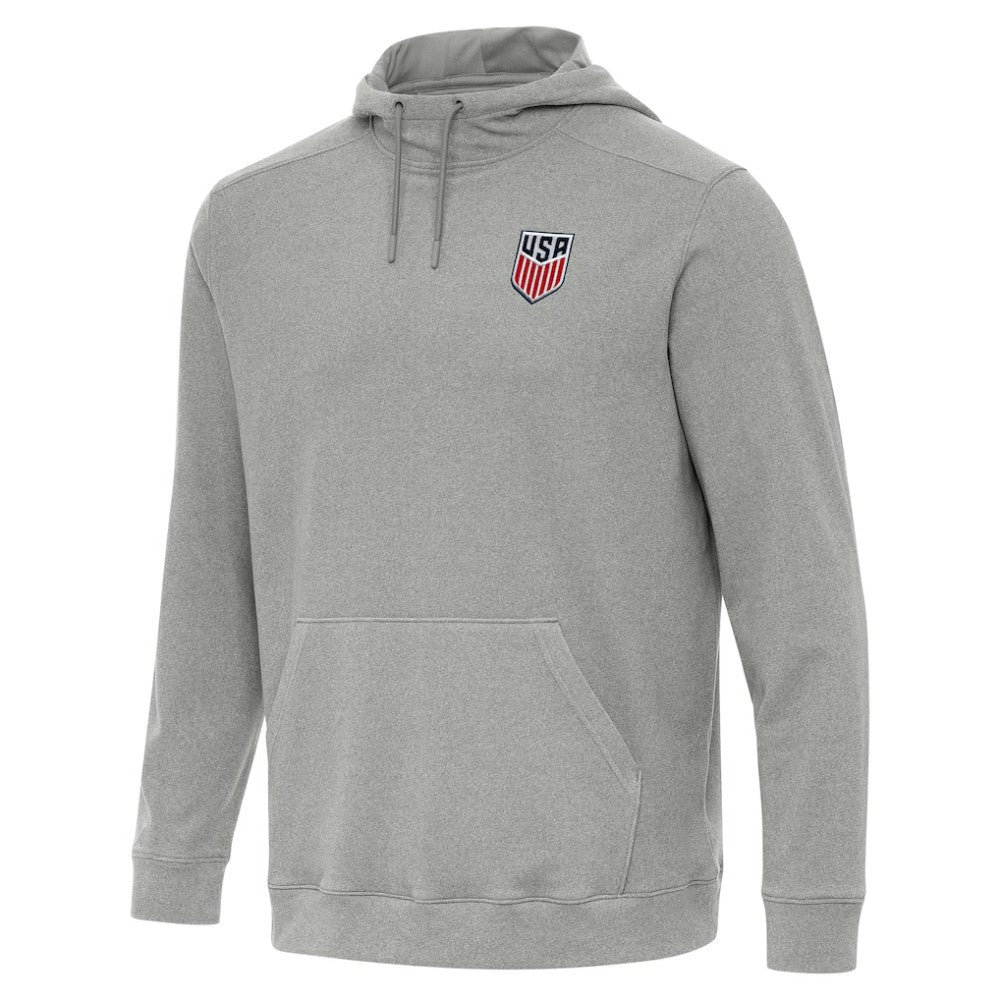 USMNT Antigua Cloud Pullover Hoodie Heather Gray