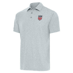 USMNT Antigua Par 3 Polo Heather Gray