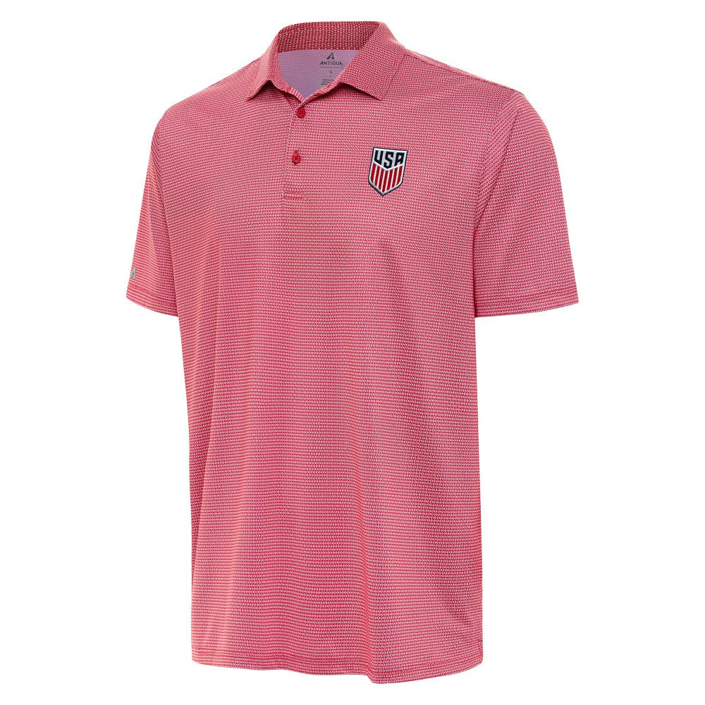 USMNT Antigua Rings Polo Red