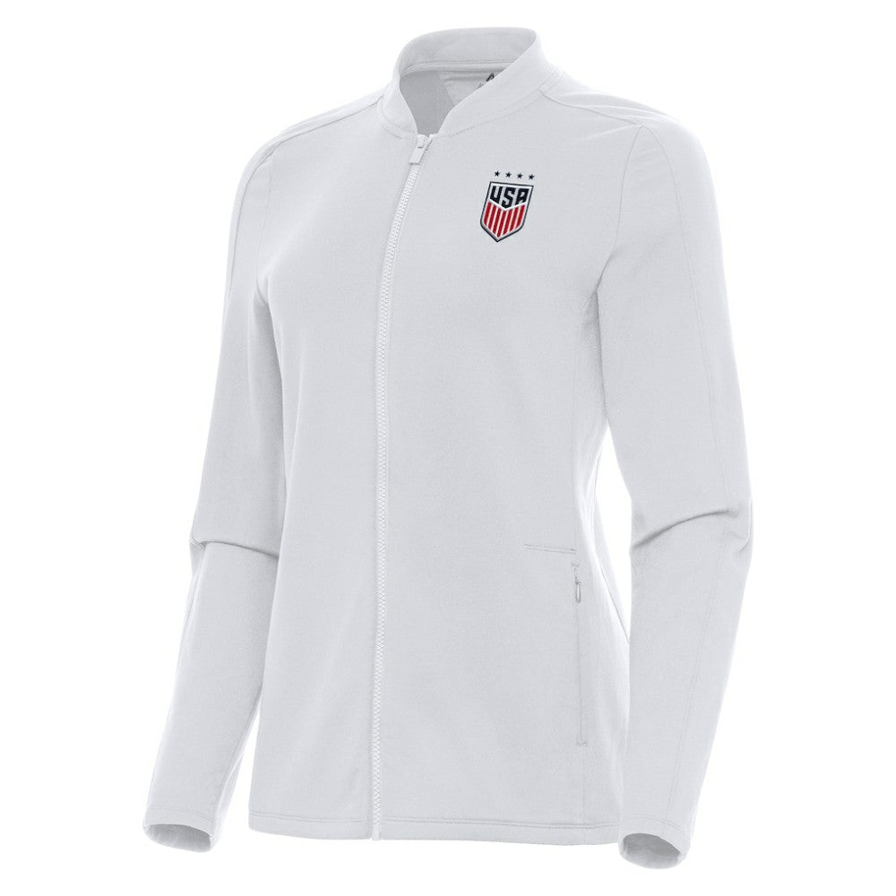 USWNT Antigua Women's Continual Full-Zip Jacket White