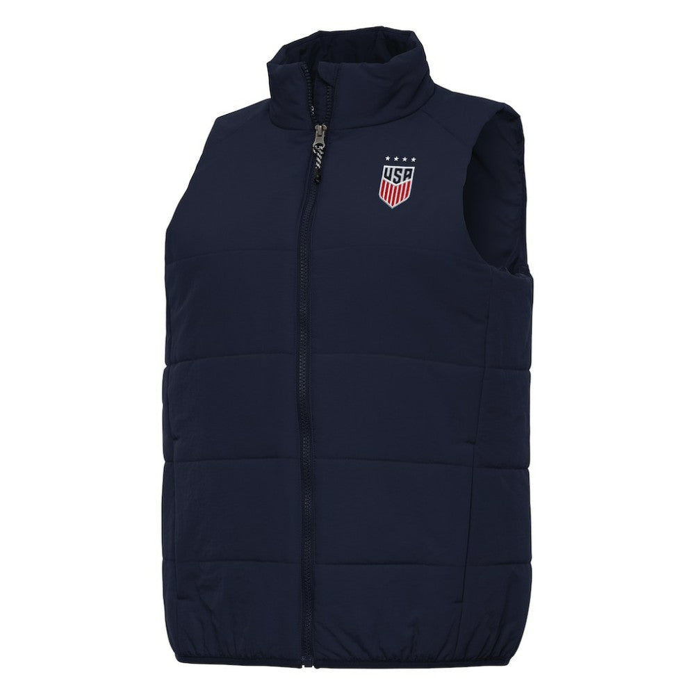 USWNT Antigua Women's Experience Full-Zip Vest Navy