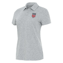 USMNT Antigua Women's Matter Polo Heather Gray