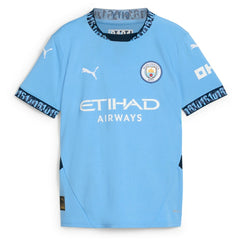Puma - Manchester City Youth 2024/25 Home Replica Custom Jersey - Light Blue