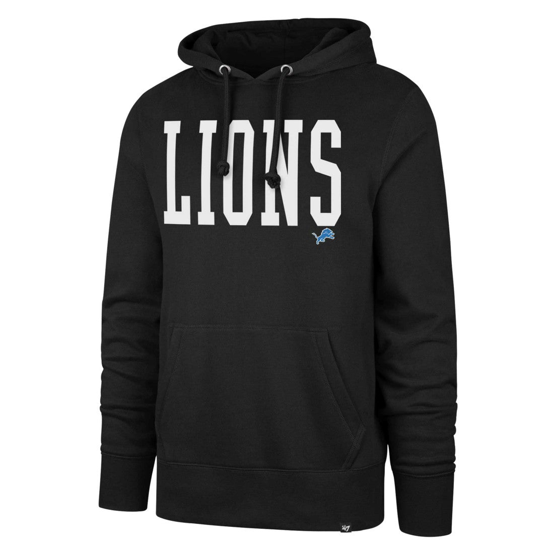 Detroit Lions '47 Dime Headline Pullover Hoodie - Black - 47 brand